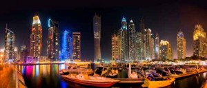 Dubai Skyline by night